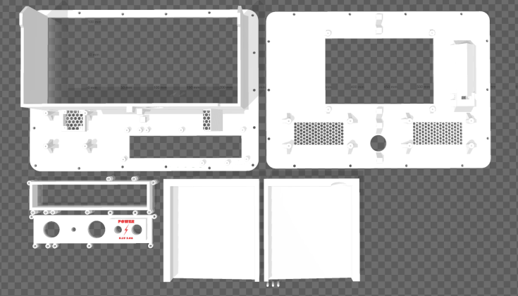 Lambda Cyberdeck 910 3D print preview