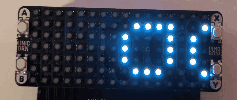 Digital clock preview from Unicorn-Pi